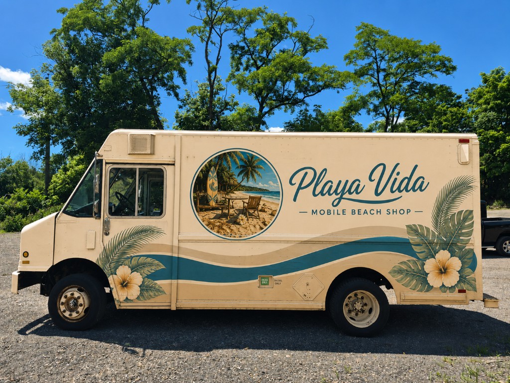 Playa Vida mobile beach shop truck